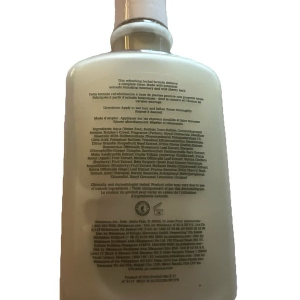 Melaleuca Herbal Shampoo Made with Cherry Bark & Rosemary 8 FL OZ 90% full - Picture 2 of 2